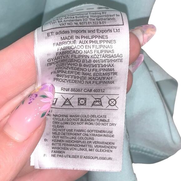 Adidas Women’s Light Blue Racerback Tank Top – Mesh Back, Athletic Fit, Size M - Picture 6 of 6